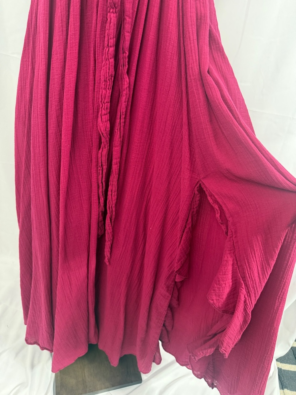 Free People ruffled halter dress. - Picture 5 of 6
